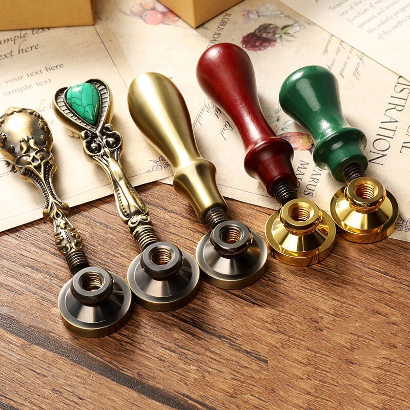 Retro Sealing Wax Spoon Wood Handle Sealing Wax stamp-JournalTale