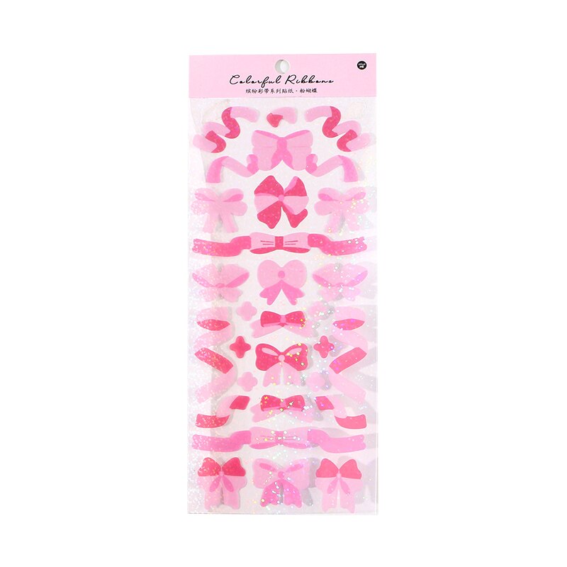 1pc Colored Ribbon Laser Stickers shanggu Colorful-JournalTale