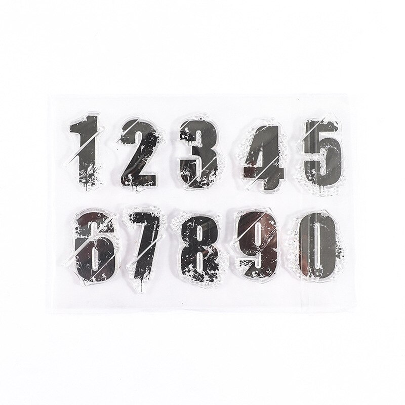 Minimalist Black White Transparent Stamp Creative Retro Scrapbooking-JournalTale