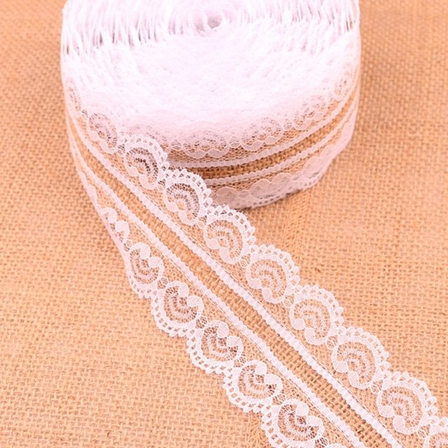 25mm 2m/Pack Natural Jute Burlap Lace-JournalTale