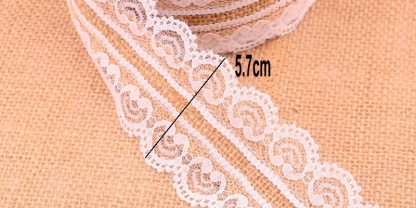 25mm 2m/Pack Natural Jute Burlap Lace-JournalTale