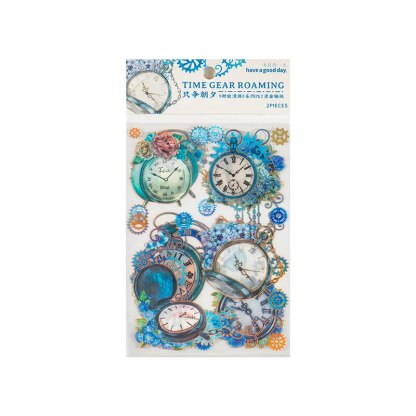 2 Sheets PET Flowers Stickers Decorative Adhesive Sticker-JournalTale