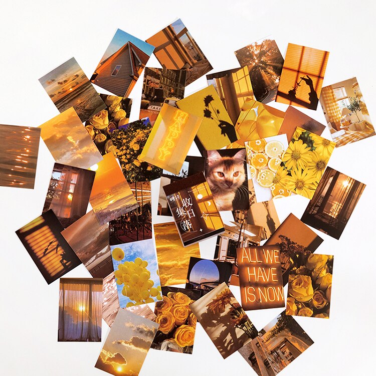 50 Pcs Aesthetic Landscape Mini Sticker Artistic Book-JournalTale