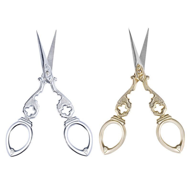 Vintage Paper Scissors Sewing Tools Golden Scissors-JournalTale
