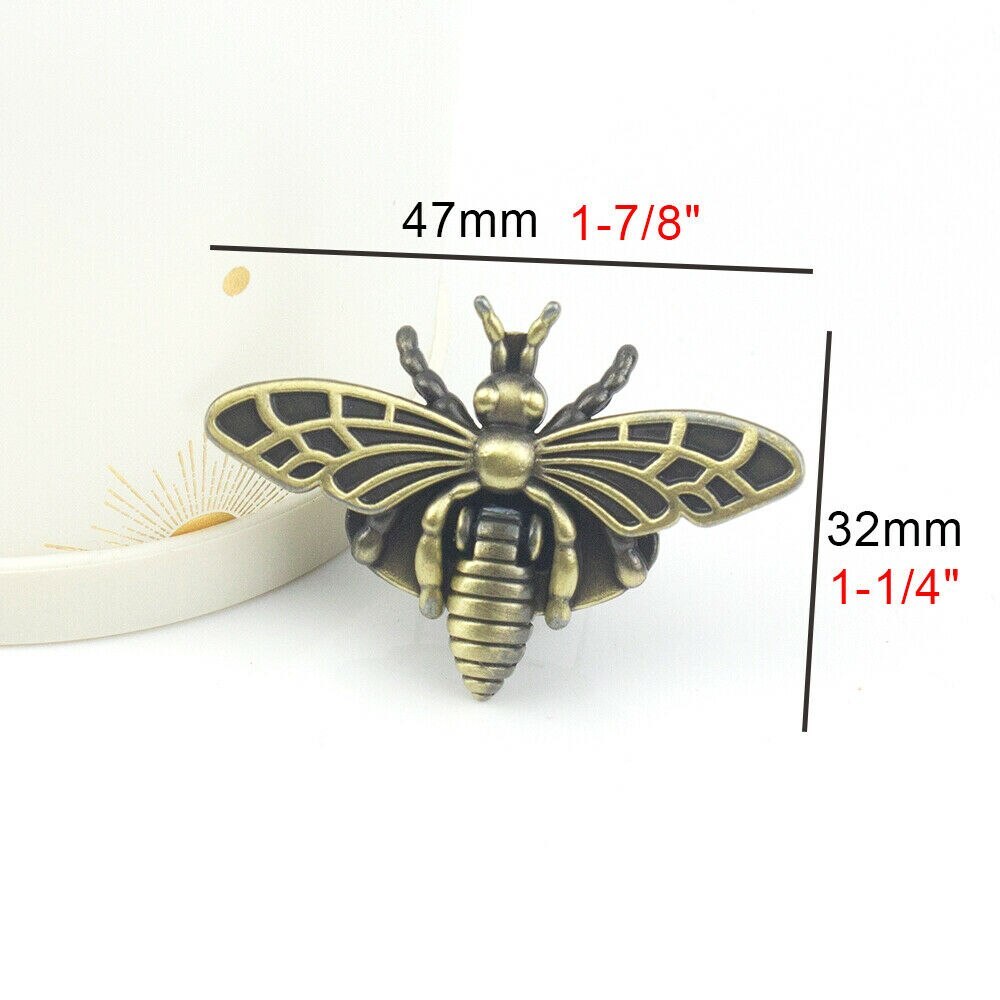 Metal Bee Shape Turn Lock Retro Fashion Bag Clasp-JournalTale