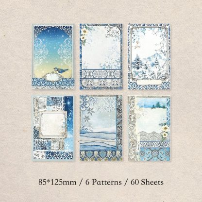 60Sheets Vintage Paper  Flowers-JournalTale