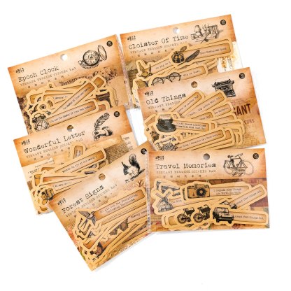 30 pcs Retro English sticker pack nostalgic European old-JournalTale