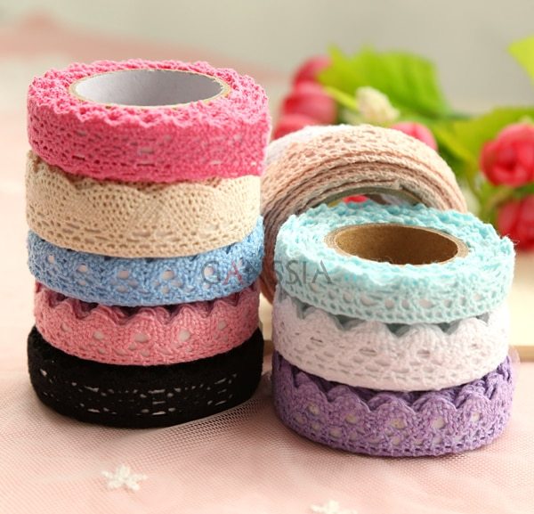 2Yards/pc Lace Tapes Adhesive Fabric Cotton-JournalTale