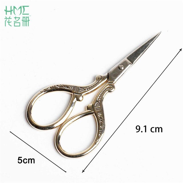 1pc/lot Durable Stainless Steel Vintage Classic Scissors-JournalTale