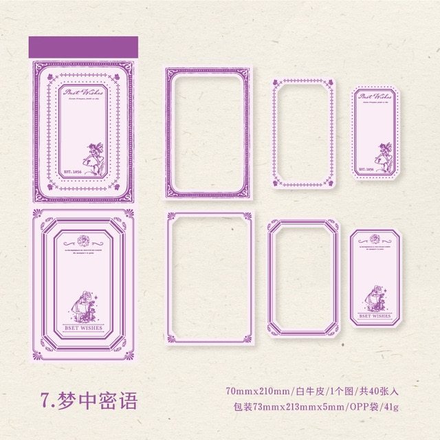 30pcs/lot Memo Pads Material Paper Secret-JournalTale