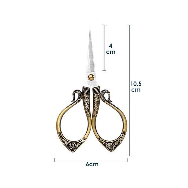 Antique Scissors Retro Cross Stitch Black Vintage Scissor-JournalTale