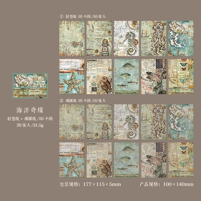 20pcs/lot Memo Pads Material Paper-JournalTale