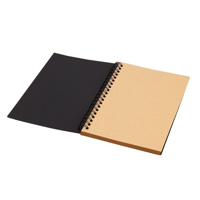 1 Book Retro Spiral Coil Kraft Paper Notebook-JournalTale