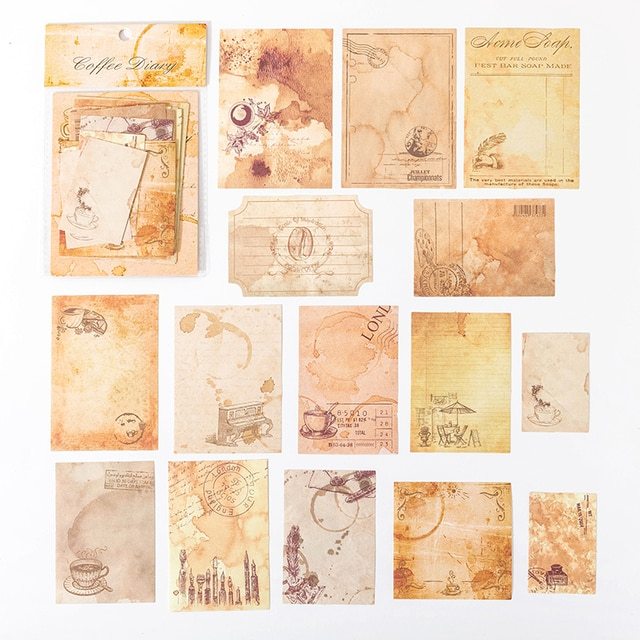 30pcs/pack Vintage Style Craft Paper DIY Scrapbook-JournalTale