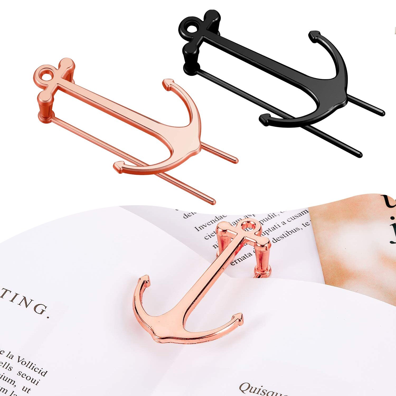 Metal Anchor Bookmark Creative Page Holder Clip-JournalTale