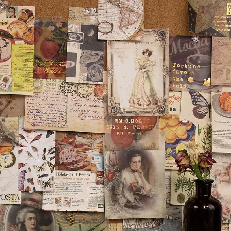 30 Pcs/Pack Vintage Material Pack Multi-Material Paper-JournalTale