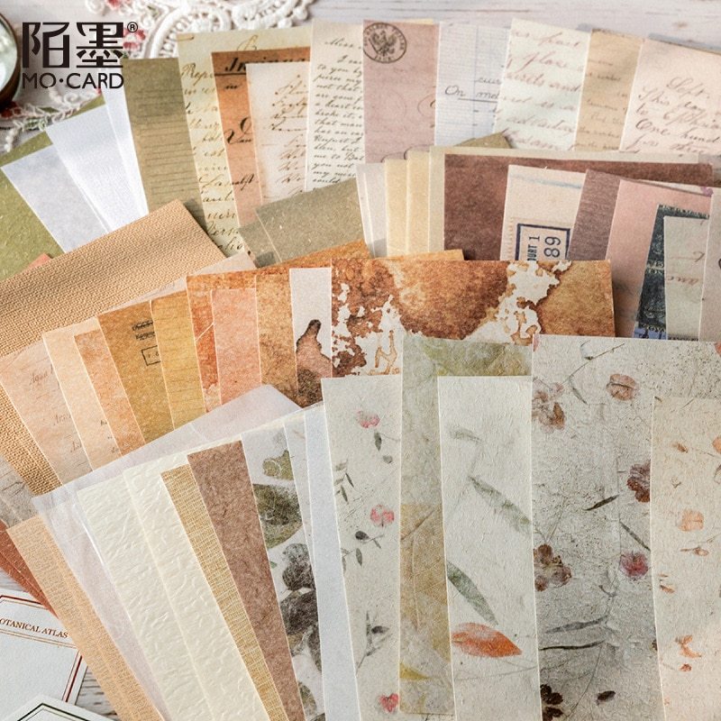 30 Pcs Retro Letter Sheet Material Paper-JournalTale
