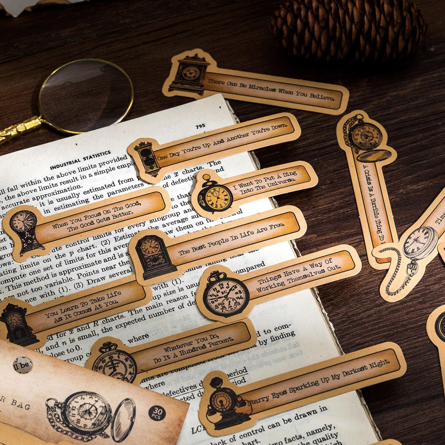30 pcs Retro English sticker pack nostalgic European old-JournalTale
