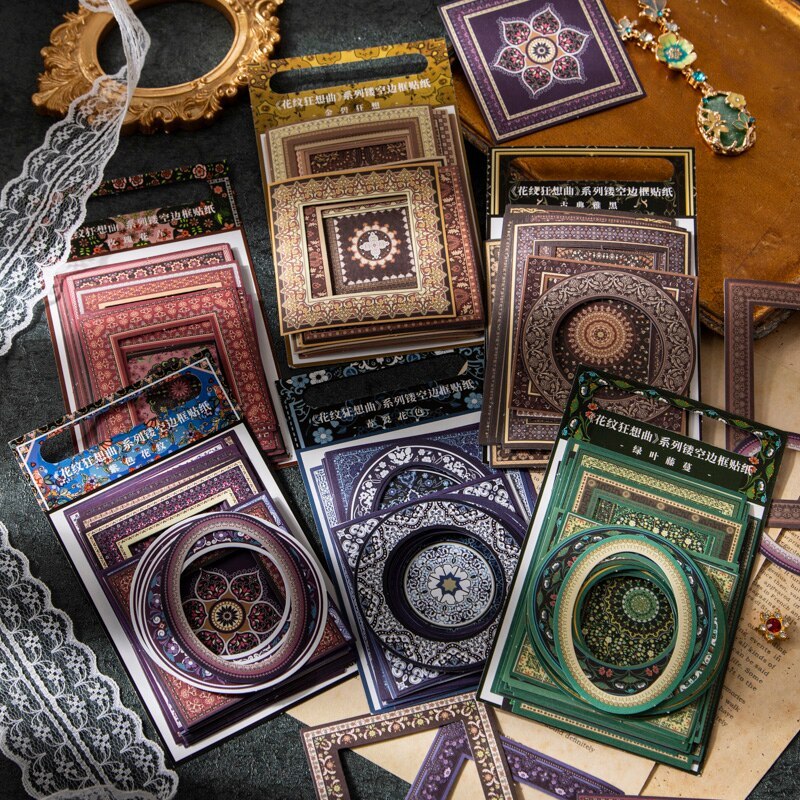 30 pcs Vintage INS tearable Hollow frame Diy Diary Album-JournalTale