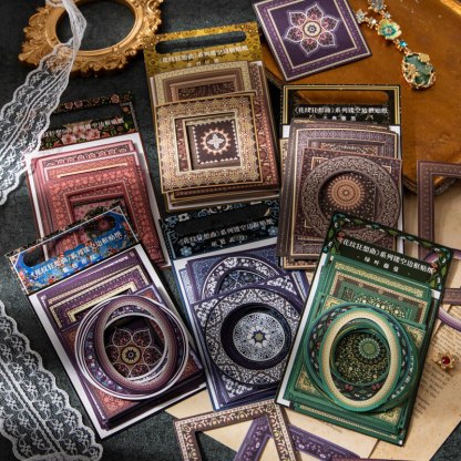 30 pcs Vintage INS tearable Hollow frame Diy Diary Album-JournalTale