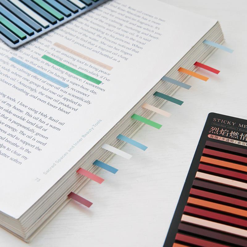 300 Sheets Rainbow Color Index Memo Pad-JournalTale