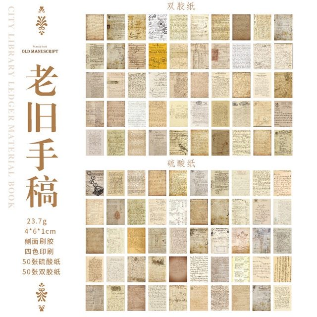 100pcs/lot Memo Pads Material Paper City Library Journal-JournalTale