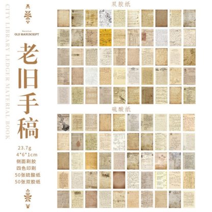 100pcs/lot Memo Pads Material Paper City Library Journal-JournalTale