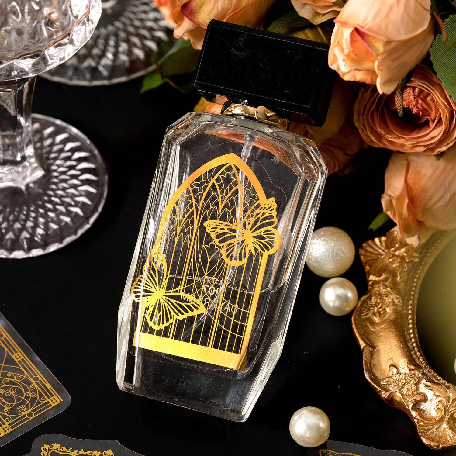 30PCS European Style Retro Gilding Sticker Pack-JournalTale