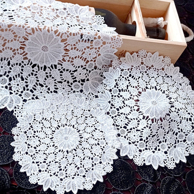 Lace Coaster Plate Bowl Insulation Pad-JournalTale