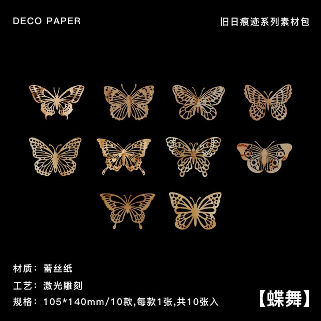 10pcs/lot Memo Pads Material Paper Vintage Traces Paper-JournalTale