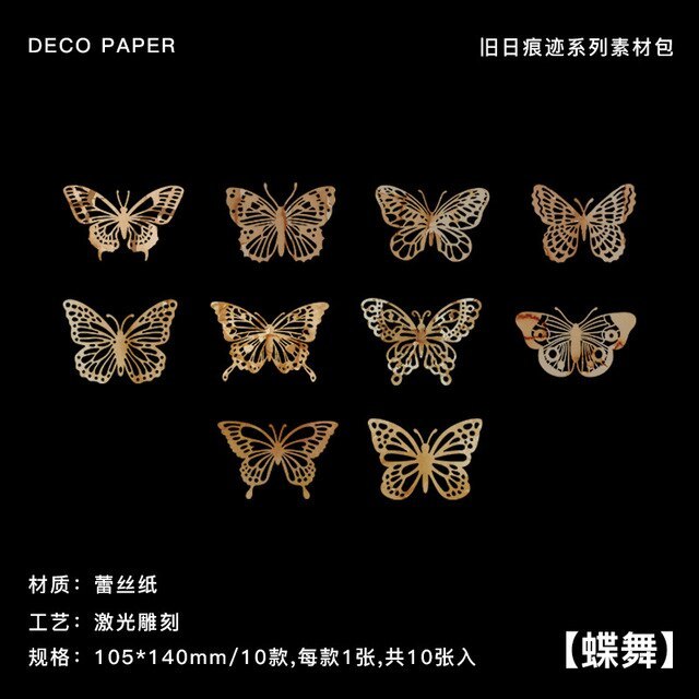 10pcs/lot Memo Pads Material Paper Vintage Traces Paper-JournalTale