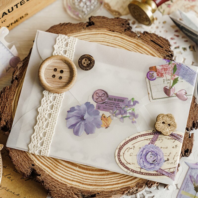 30pcs/1pack Stationery Stickers Vintage Character Series Stickers-JournalTale