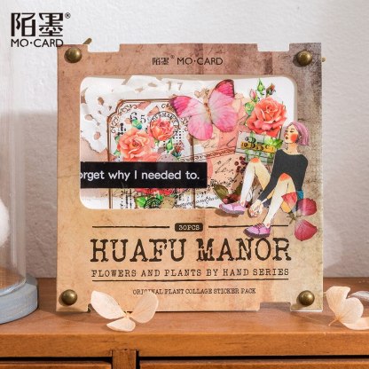 30pcs/lot Scrapbook Stickers Flower and plant handicrafts-JournalTale