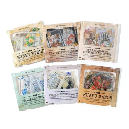 30pcs/lot Scrapbook Stickers Flower and plant handicrafts-JournalTale