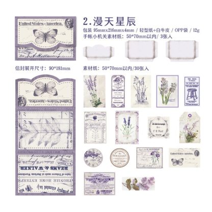 30pcs/lot Memo Pads Material Paper Background Decoration-JournalTale