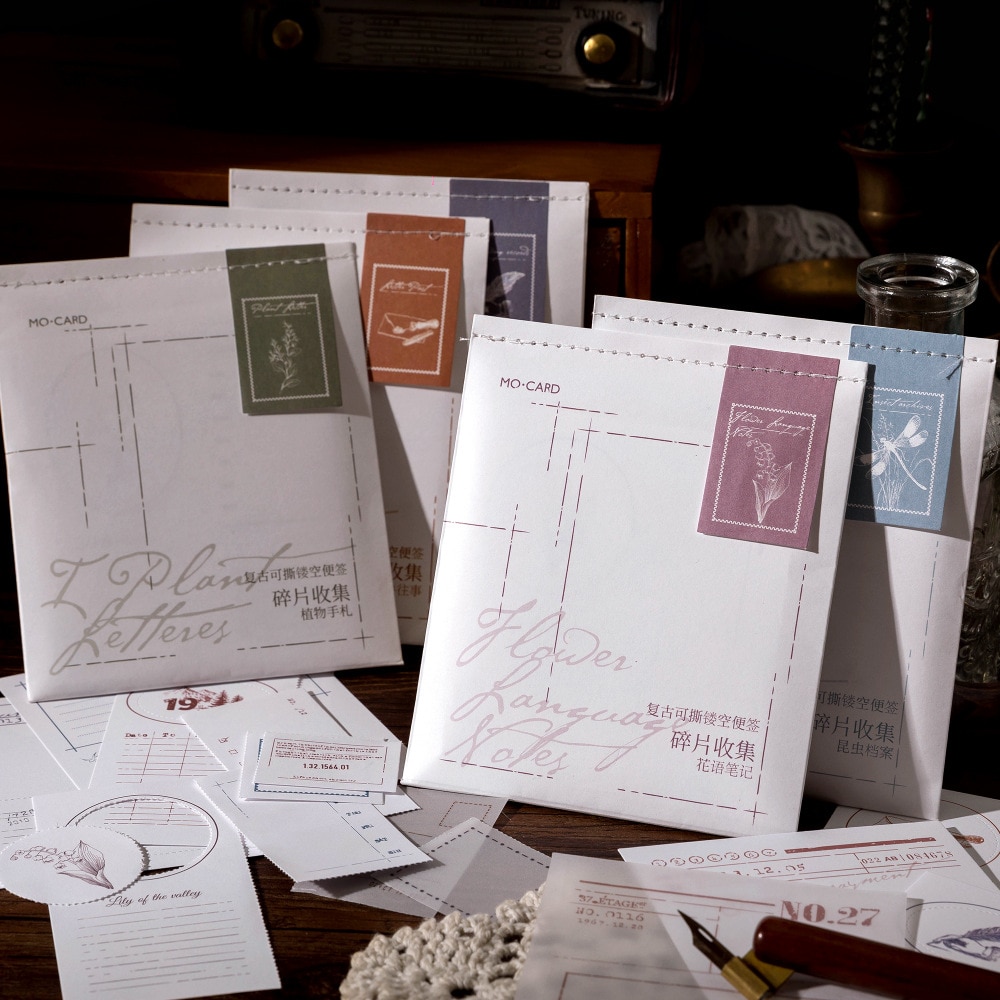 30pcs/lot Memo Pads Material Paper Fragment-JournalTale