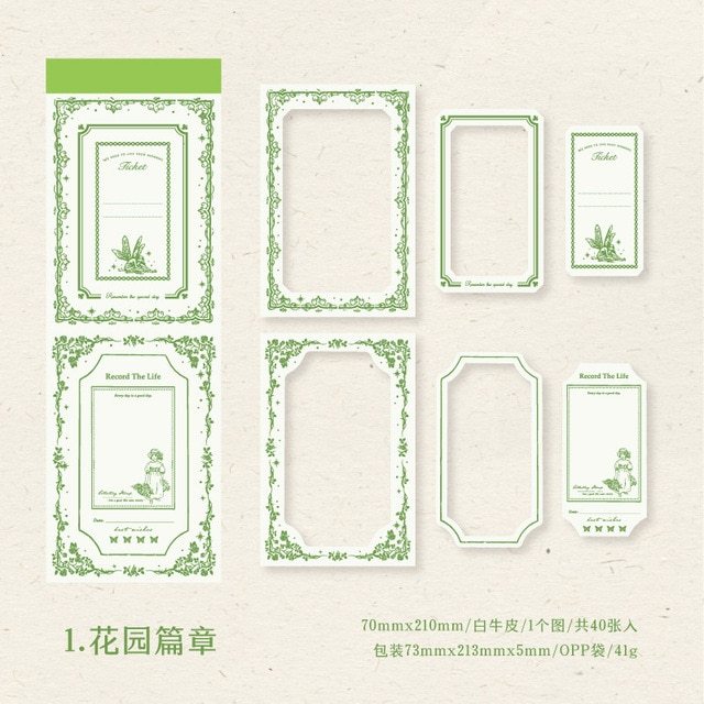 30pcs/lot Memo Pads Material Paper Secret-JournalTale