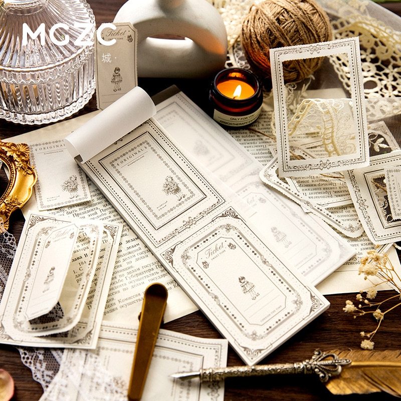 30pcs/lot Memo Pads Material Paper Secret-JournalTale