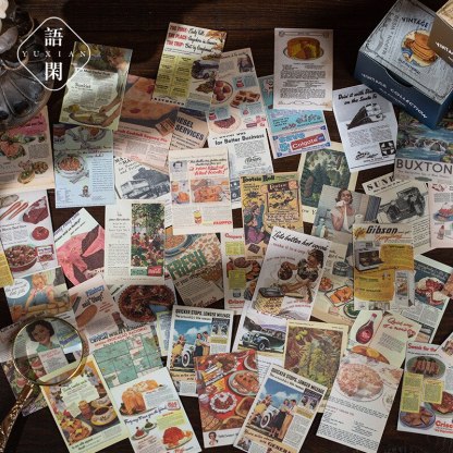 320pcs/lot Memo Pads Material Paper A retrospective books-JournalTale