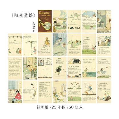 50pcs/lot Memo Pads Material Paper fairy Scrapbooking-JournalTale