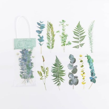 10pcs/pack Waterproof Plant Natural Flower Decorative Sticker-JournalTale