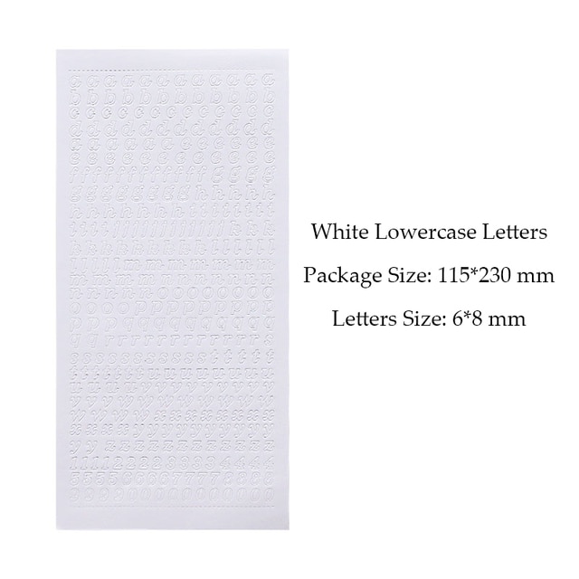 1 Sheet PVC Waterproof Durable Korean Golden Silver-JournalTale