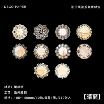 10pcs/lot Memo Pads Material Paper Vintage Traces Paper-JournalTale