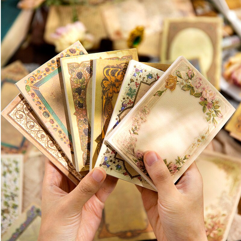 60pcs/lot Memo Pads Material Paper Vintage borders Paper-JournalTale