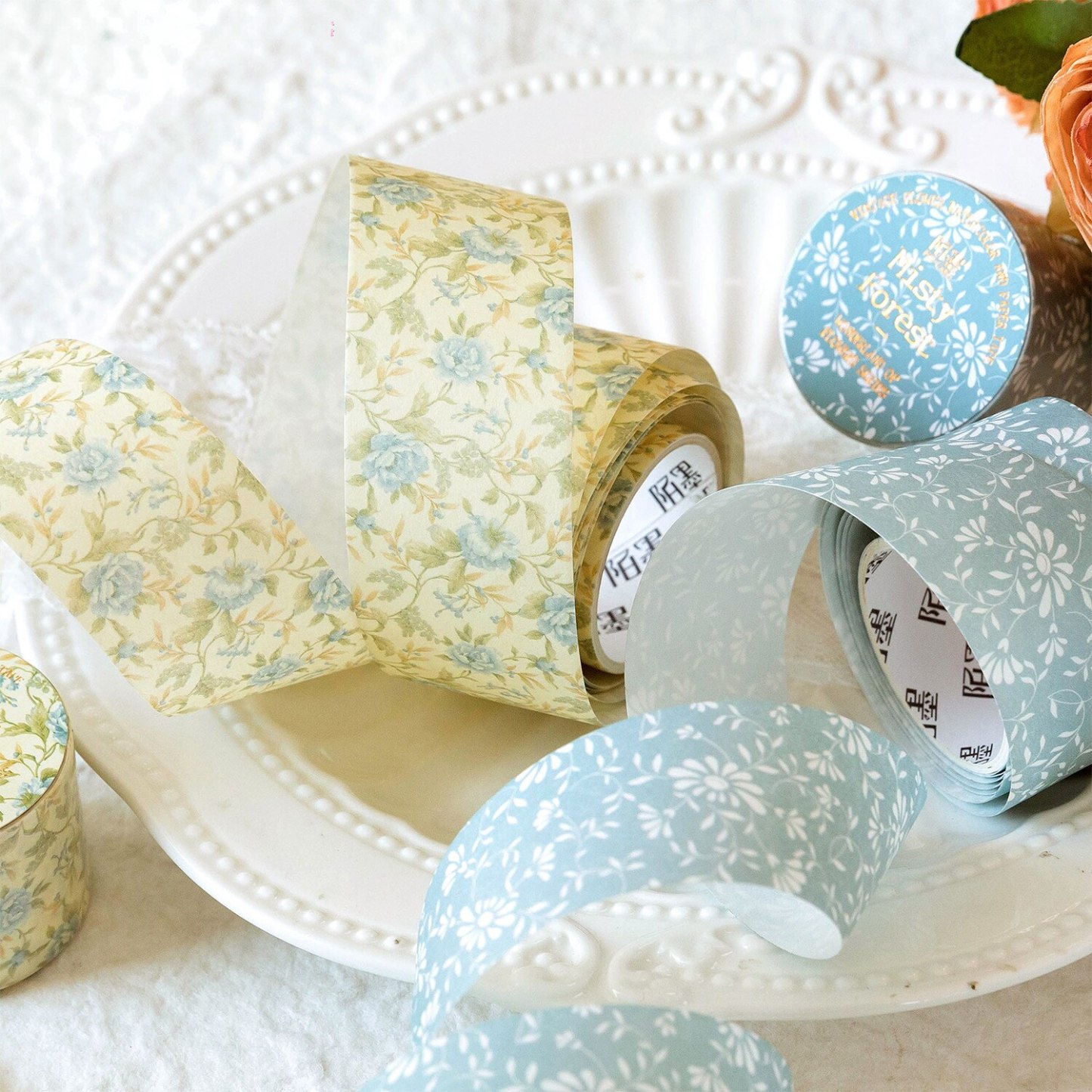 30mm/50mm*2m Vintage Plant Flowers Washi Tapes-JournalTale