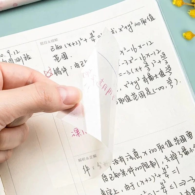 50 pieces of transparent stickers memo pad art paper poster-JournalTale