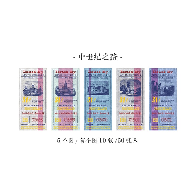 50pcs/lot Memo Pads Material Paper  Ticket collector-JournalTale
