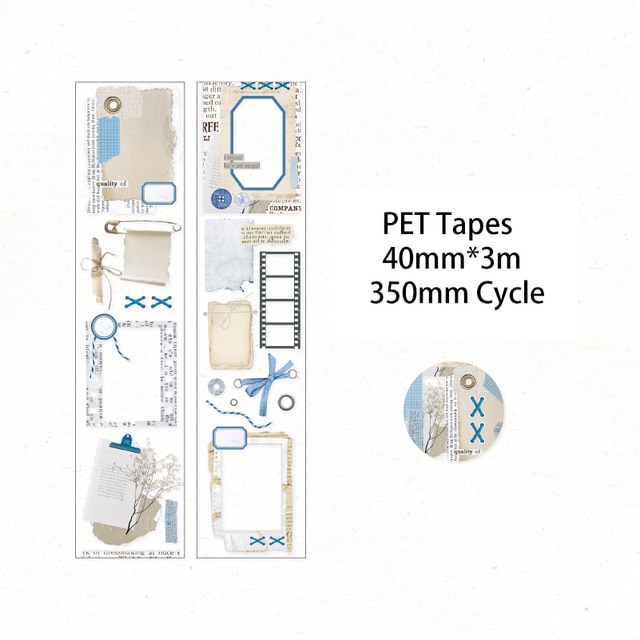 40mm*3m Ins PET Tape DIY Scrapbooking-JournalTale