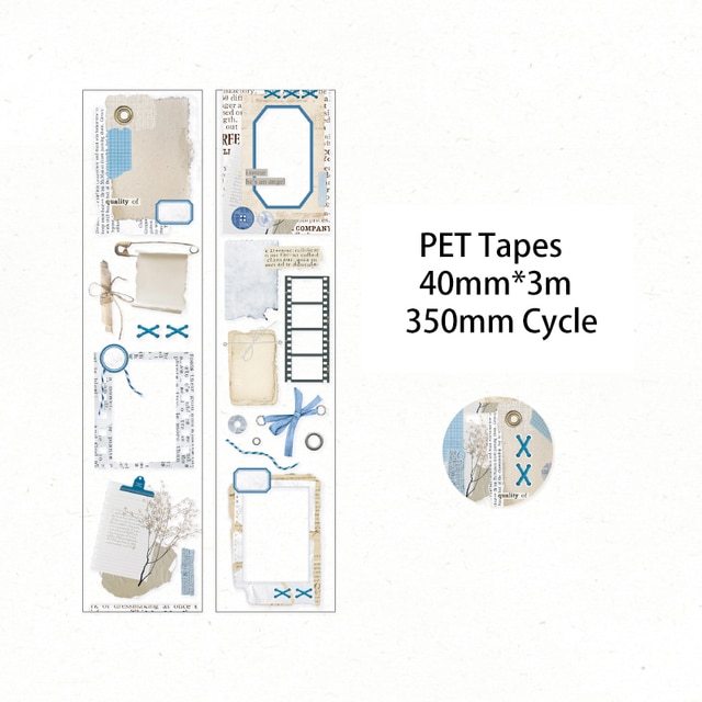 40mm*3m Ins PET Tape DIY Scrapbooking-JournalTale