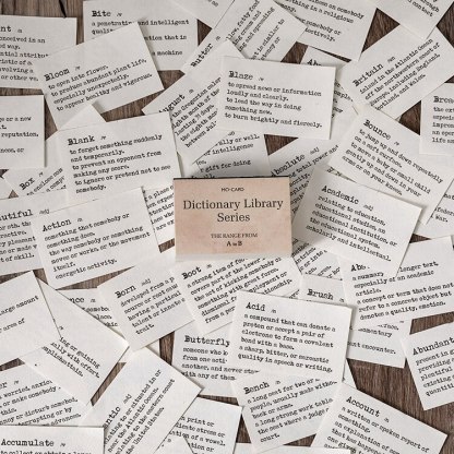 100pcs Dictionary Library Series Material Paper Scrapbooking-JournalTale